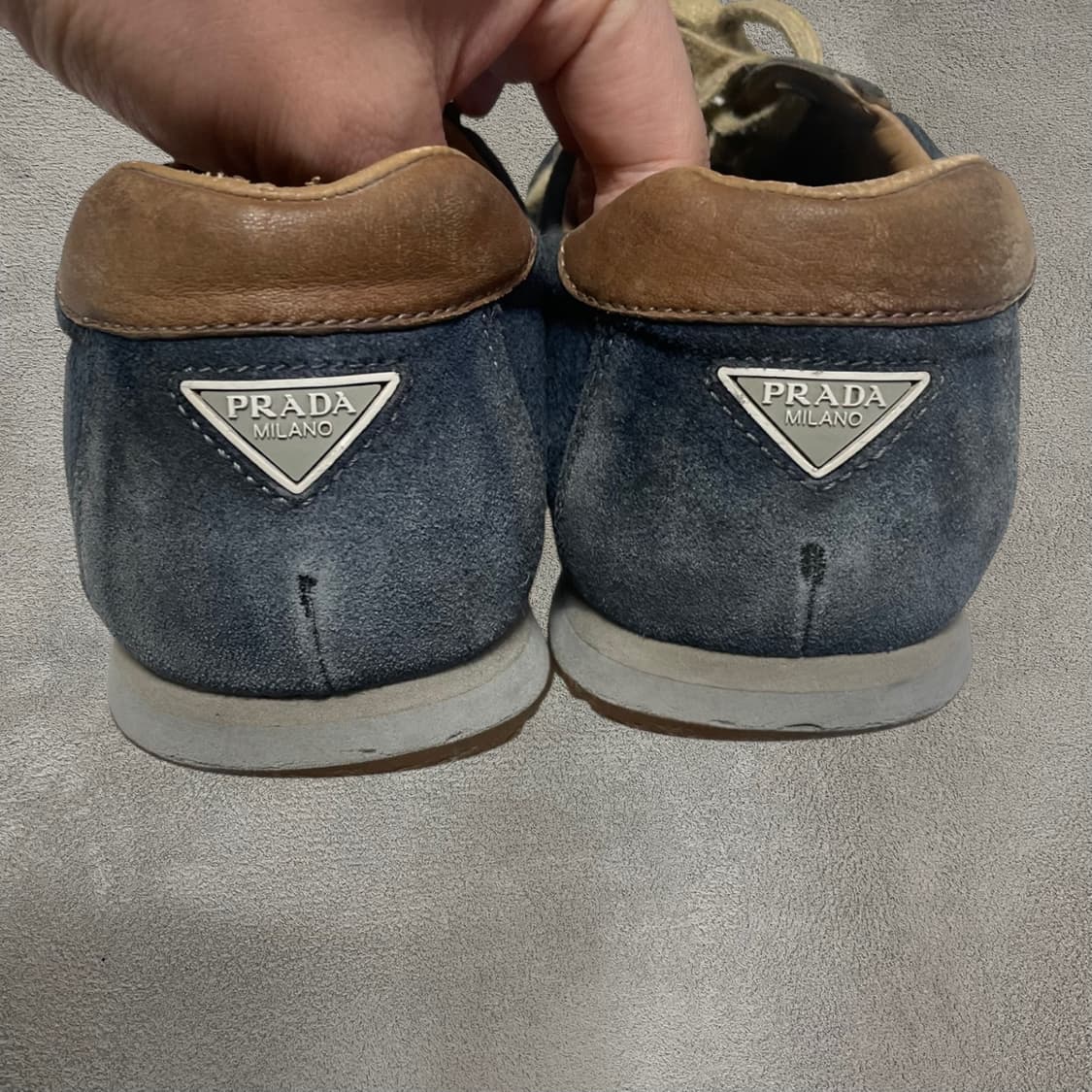 265) 프라다 아카이브 스웨이드 레더 스니커즈 신발  상품이미지5