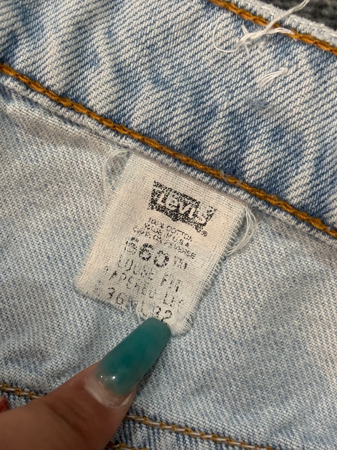 90's MADE IN USA 🇺🇸 리바이스 560 루즈핏 상품이미지8