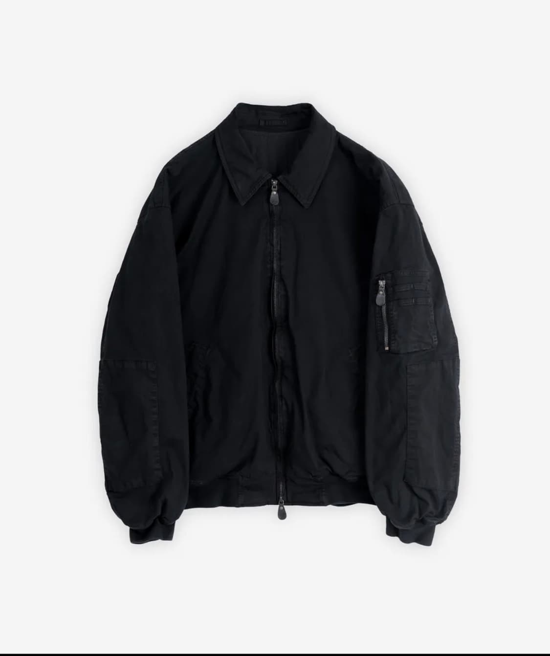 (마지막할인)26ss 브라운야드 워시드 탱커 자켓 블랙 4 새제품 상품이미지1