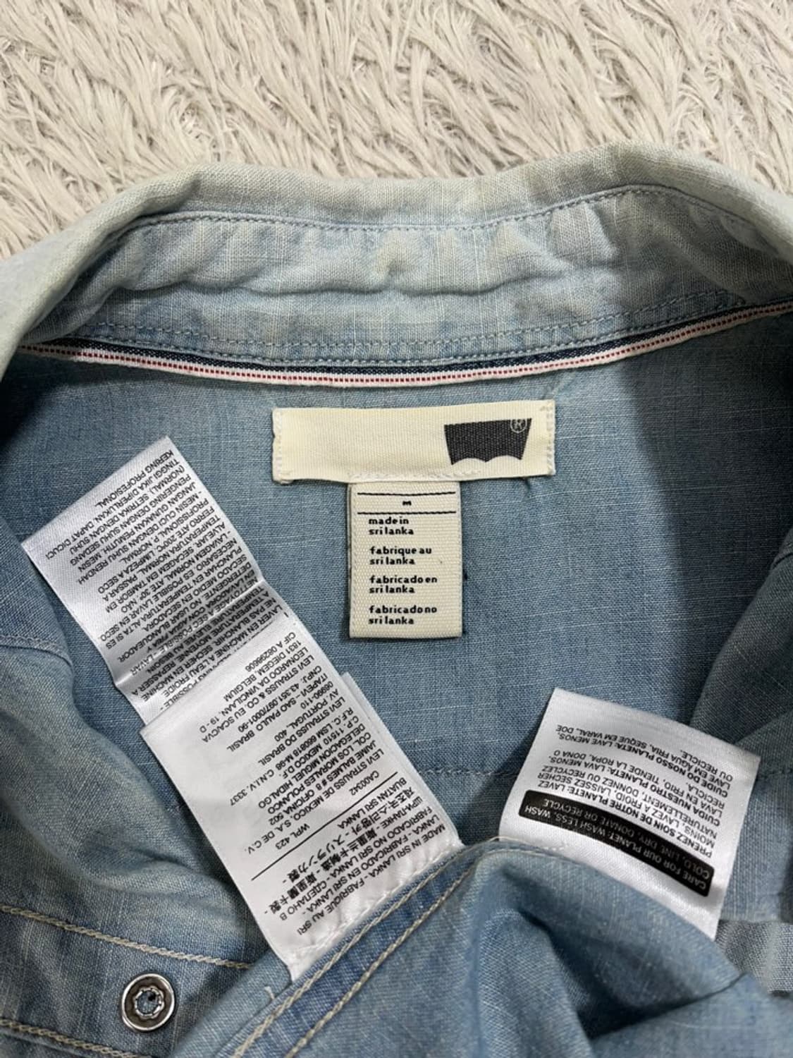 리바이스 웨스턴 데님 셔츠/#2695 상품이미지7