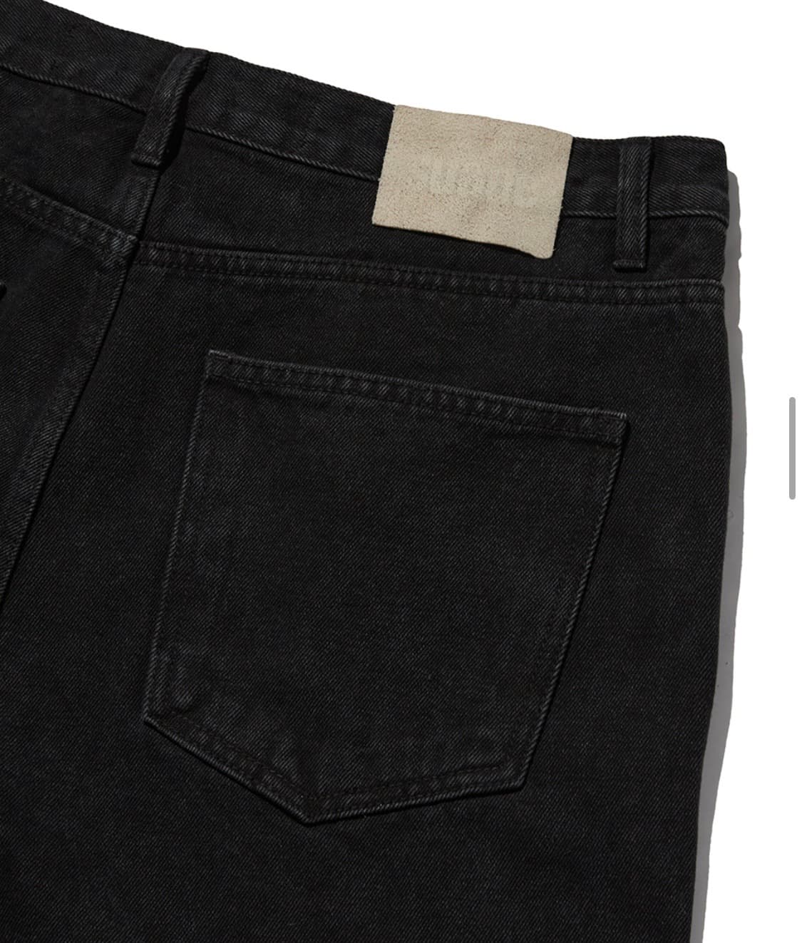 스웨이드 블랙 데님팬츠  상품이미지2