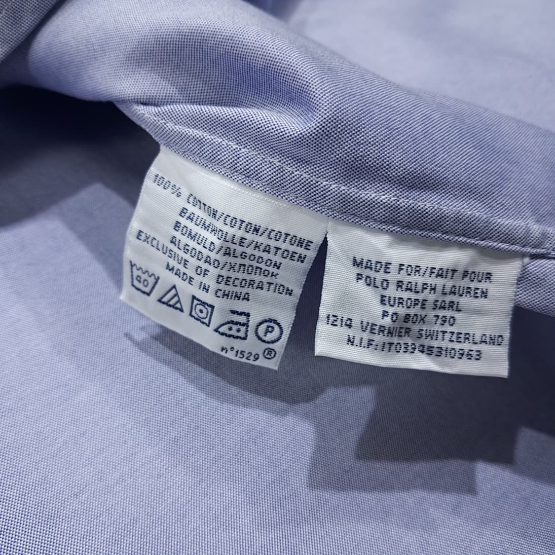 CL898 XL 폴로 00s 멀티포니 클래식 블루 드레스 셔츠 남방 상품이미지5