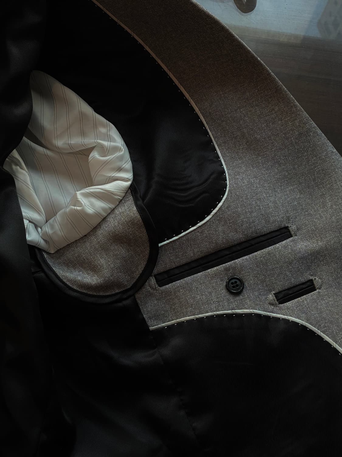 (L-XL) 남성 그레이 블레이저 자켓 판매 상품이미지4