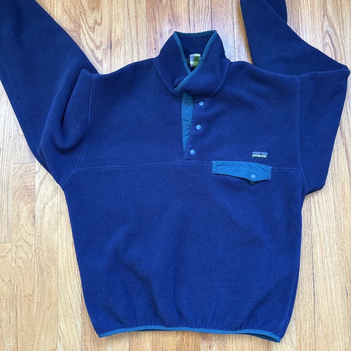 10s 파타고니아 신칠라 스냅-T 네이비/티얼 니카라과 상품이미지1