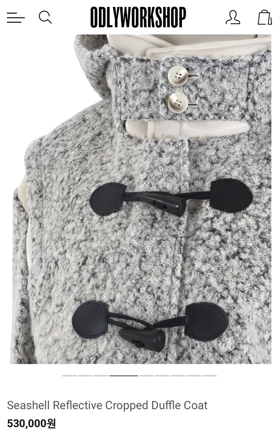 Odlyworkshop Cropped Coat 더플 코트 퍼자켓 상품이미지3