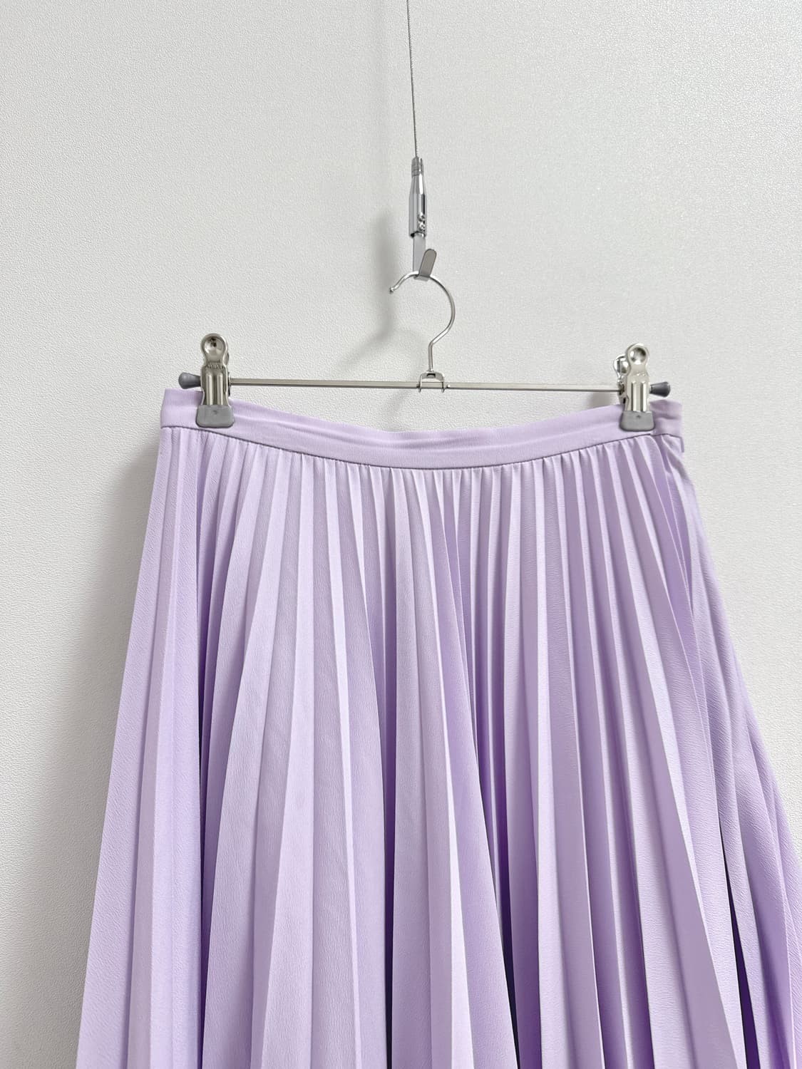 orr 오르 쉬폰 플리츠 스커트 라벤더 상품이미지4