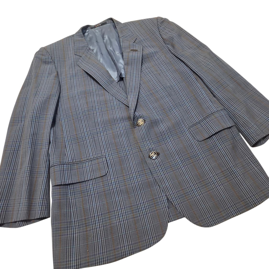 Daks 닥스 올드 빈티지 체크 싱글 블레이저 자켓 상품이미지4