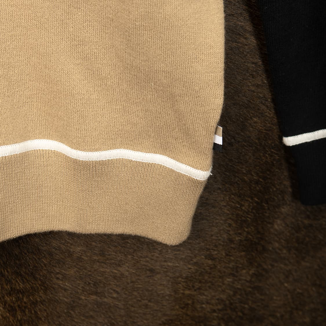 [XL] 휴고보스 BOSS 투톤 코튼 울 니트  상품이미지4