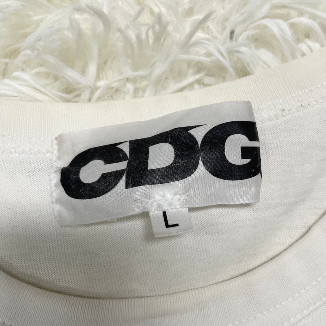 Cdg 꼼데가르송 x 스투시 반팔티 화이트 상품이미지3