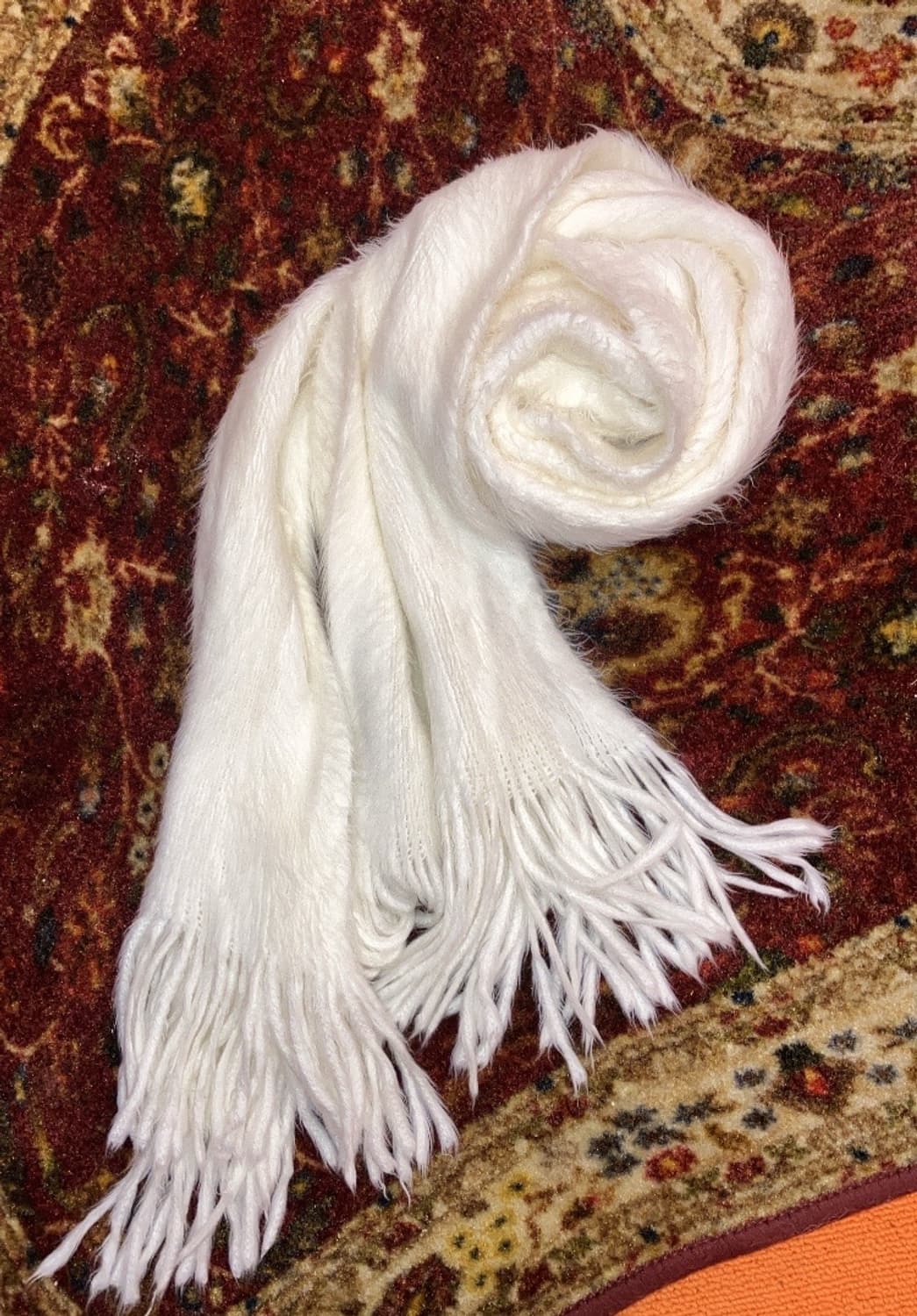 jpn 화이트 퍼자켓 머플러 세트 상품이미지4