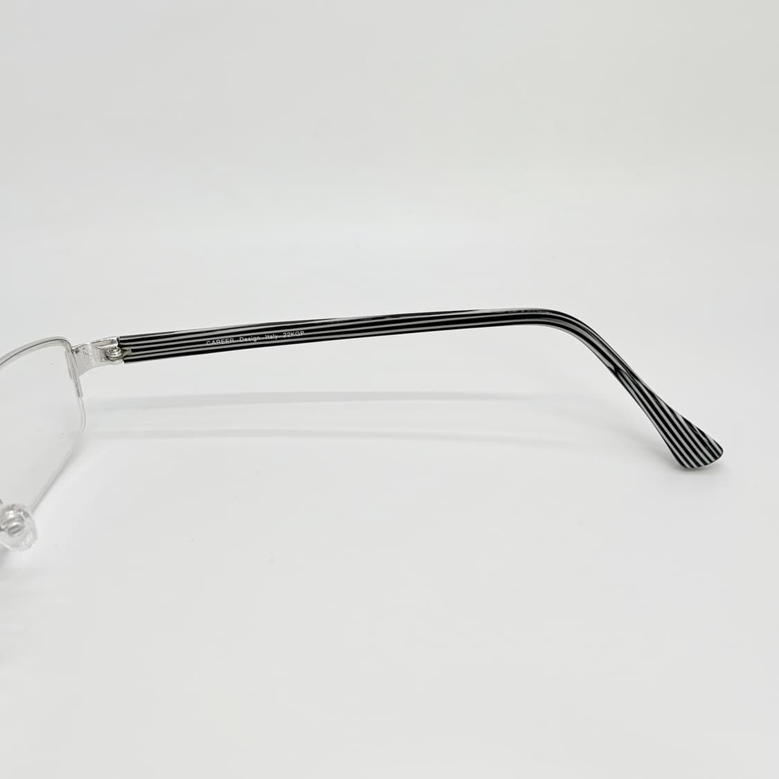 CAREER 실버 라인 반무테 빈티지안경 상품이미지6