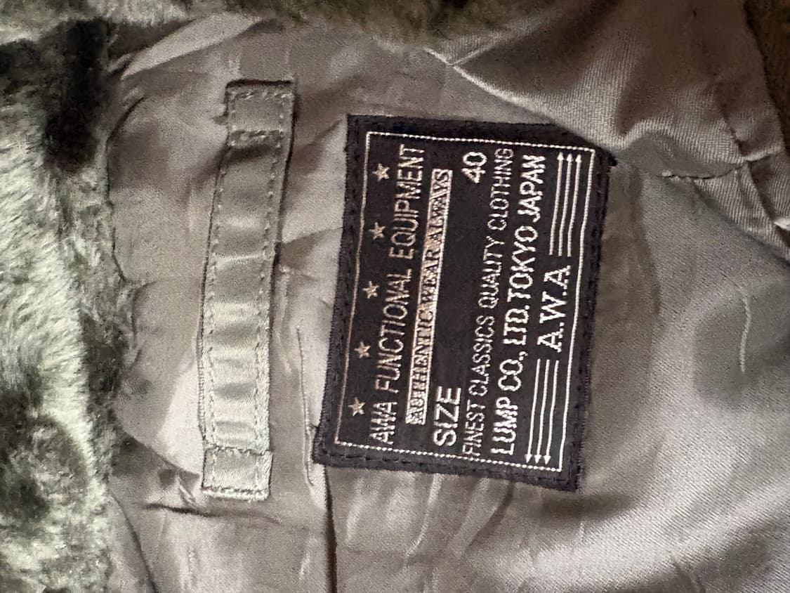 빈티지 무드 카키 퍼 패딩 점퍼 상품이미지5