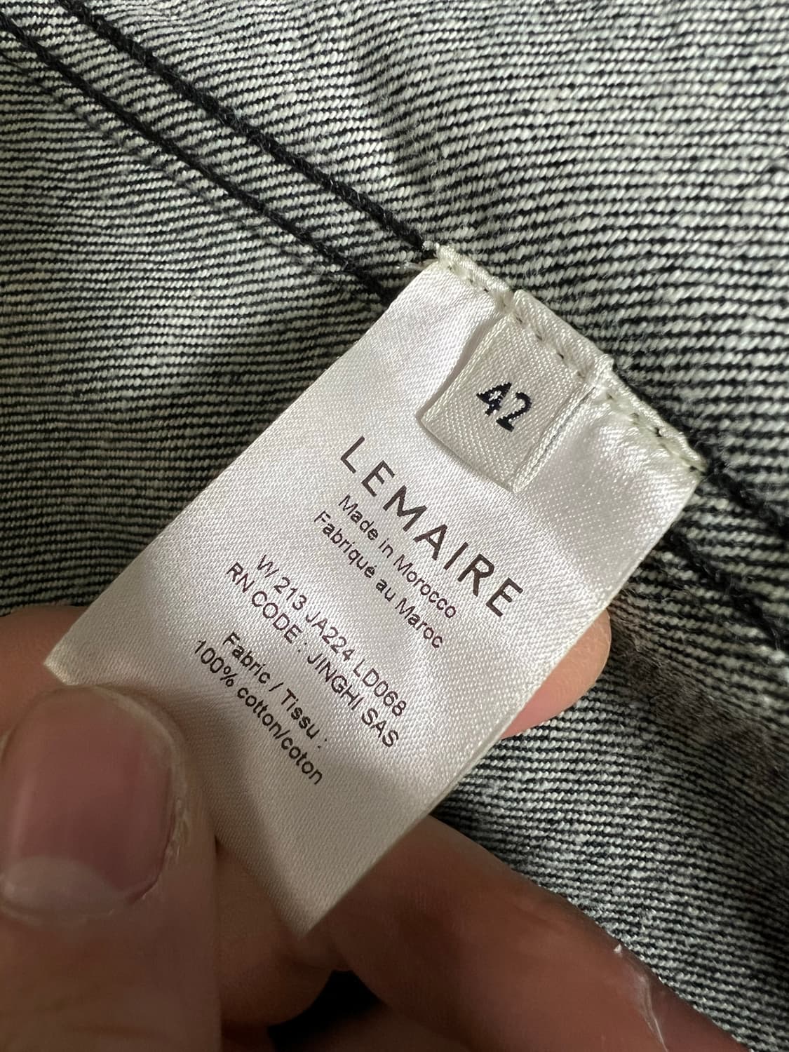 르메르 더블브레스티드 데님 자켓 42사이즈 상품이미지9