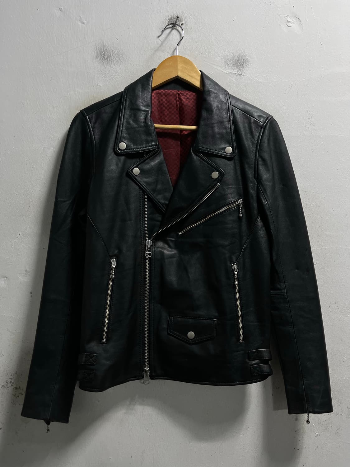 90-95 Why plus secen 양가죽 라이더 자켓 정품 상품이미지1