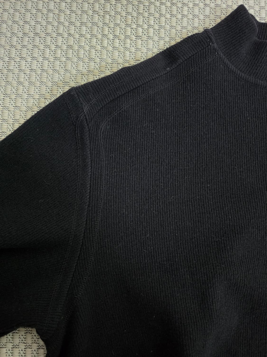 99AW 스톤 아일랜드 블랙 오버사이즈 울 혼방 니트 상품이미지9