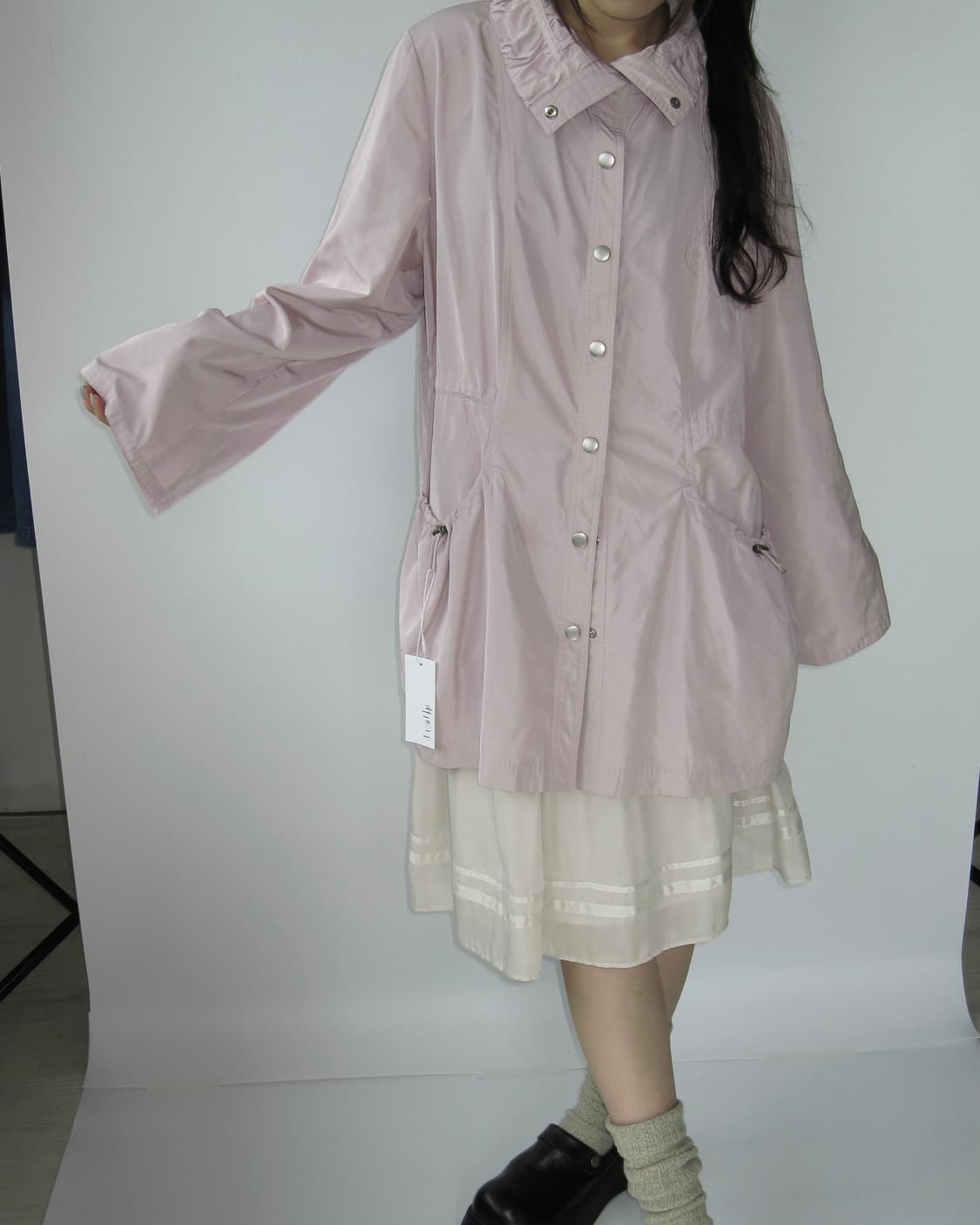 연핑크 바람막이 자켓 상품이미지1