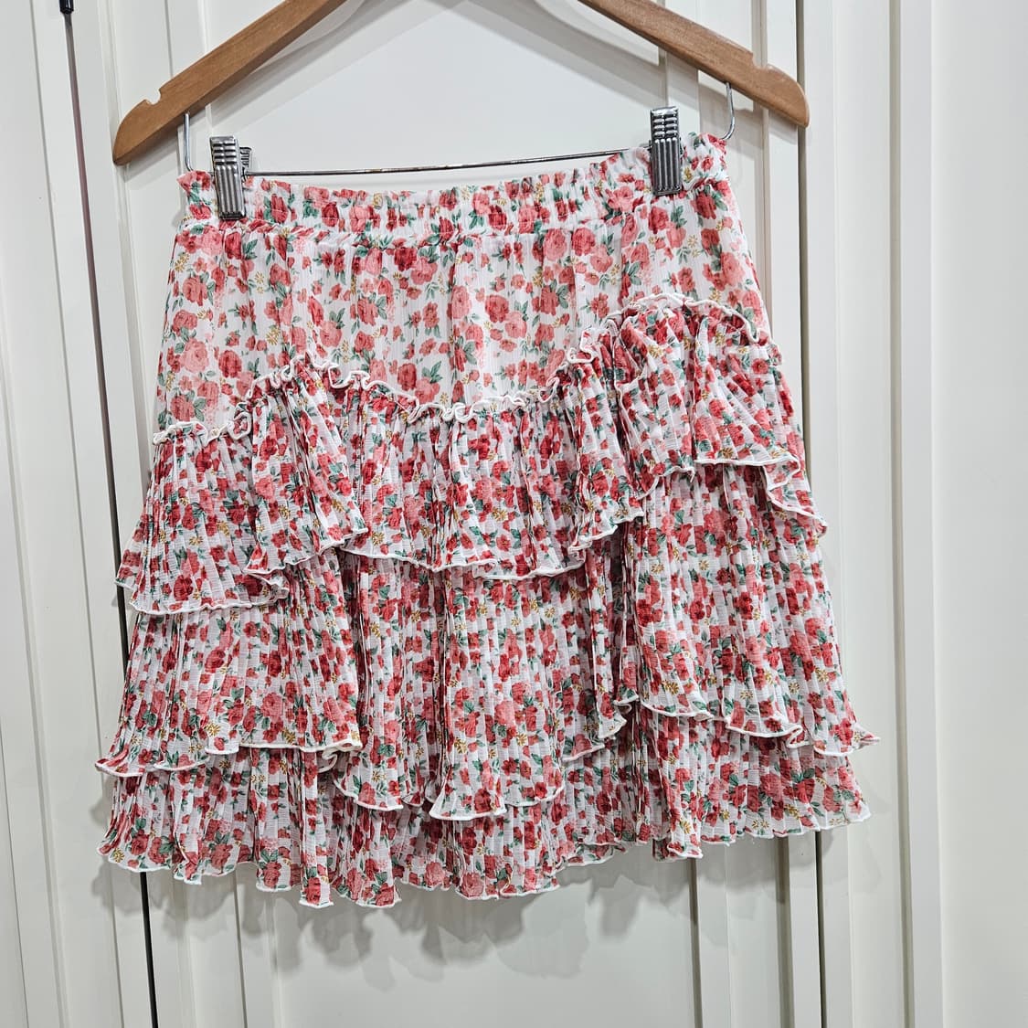 엑시즈팜 플라워 캉캉 쉬폰 스커트 상품이미지6