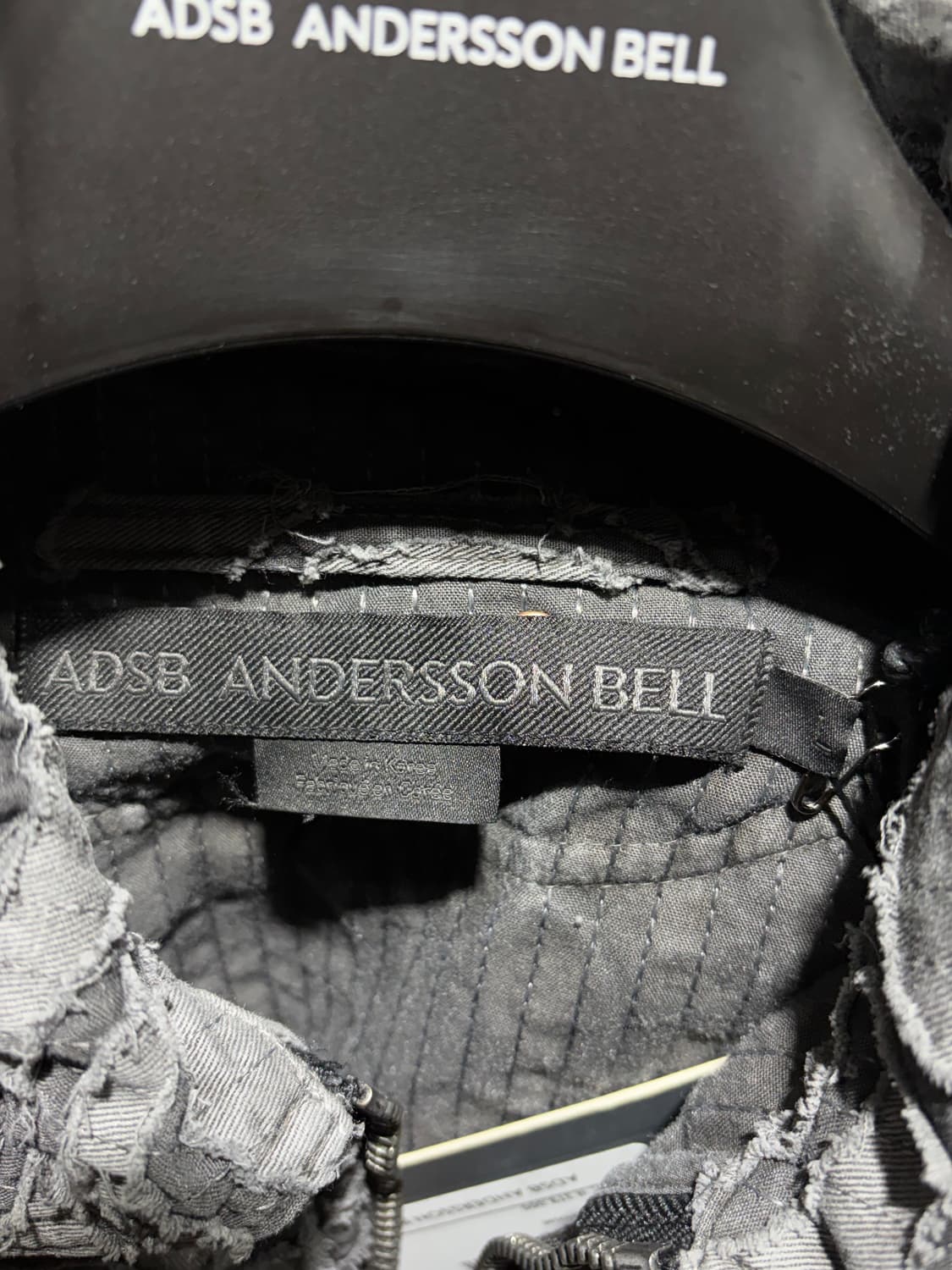 (새상품) 앤더슨벨 번아웃 다이드 집업 자켓 상품이미지8