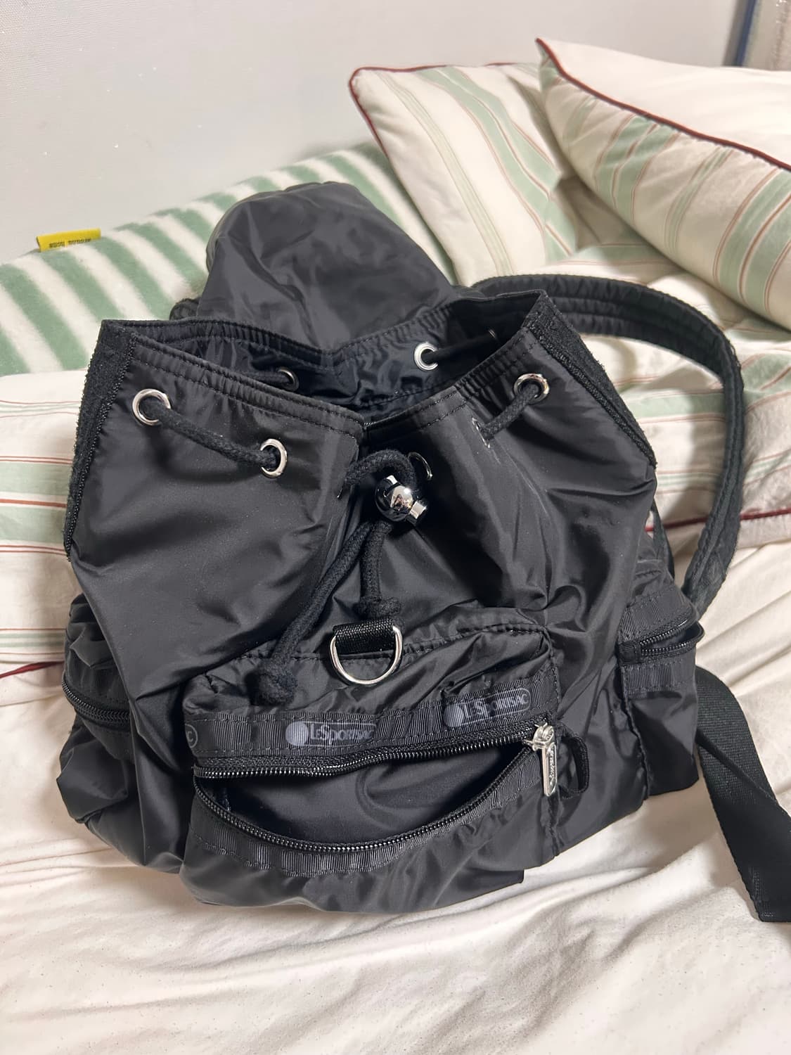 글로니 레스포색 블랙 보이저 미니 백팩 상품이미지3