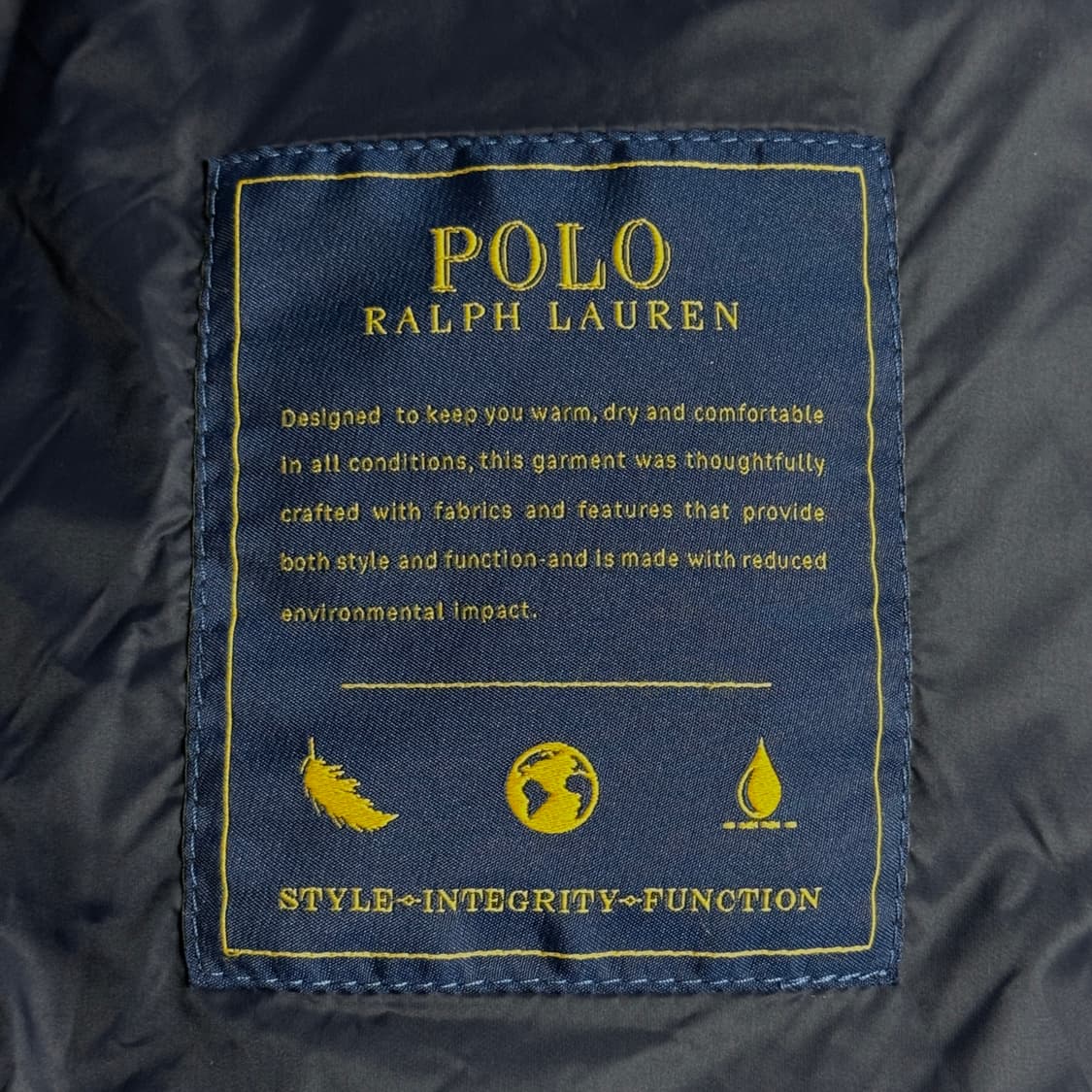 [택달린 새상품] 폴로 고햄 다운 패딩 다크 네이비 상품이미지4