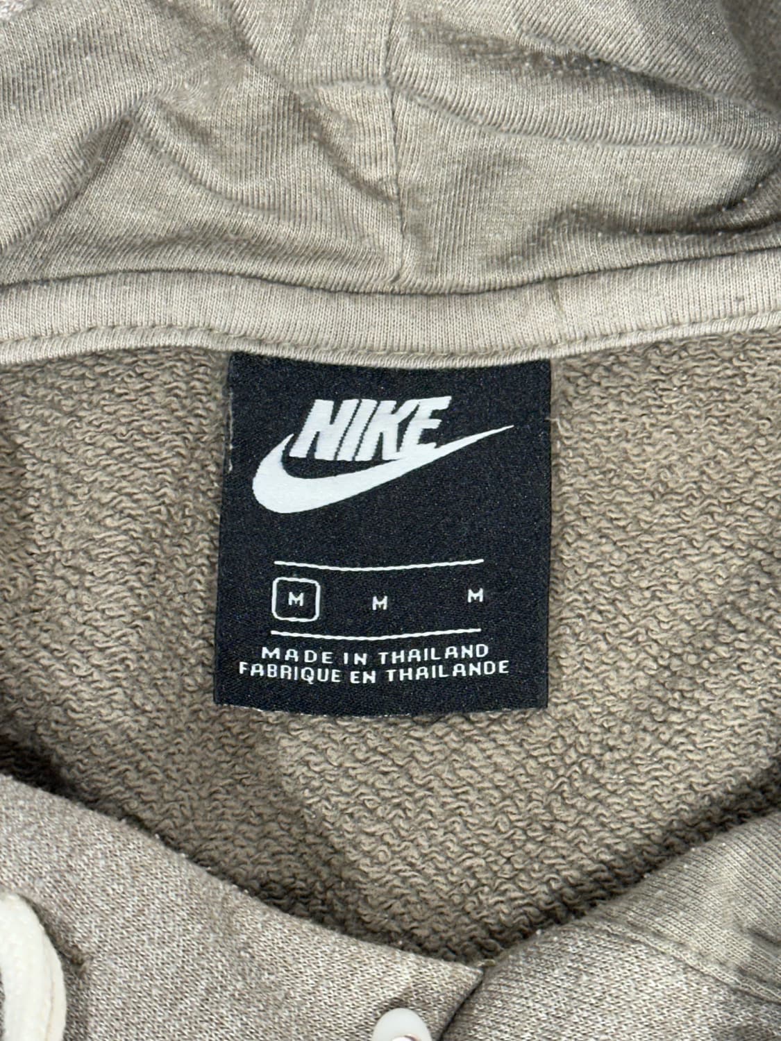 나이키 브라운 화이트 미드 스우시 올드스쿨 오버핏 후드티 M 상품이미지7