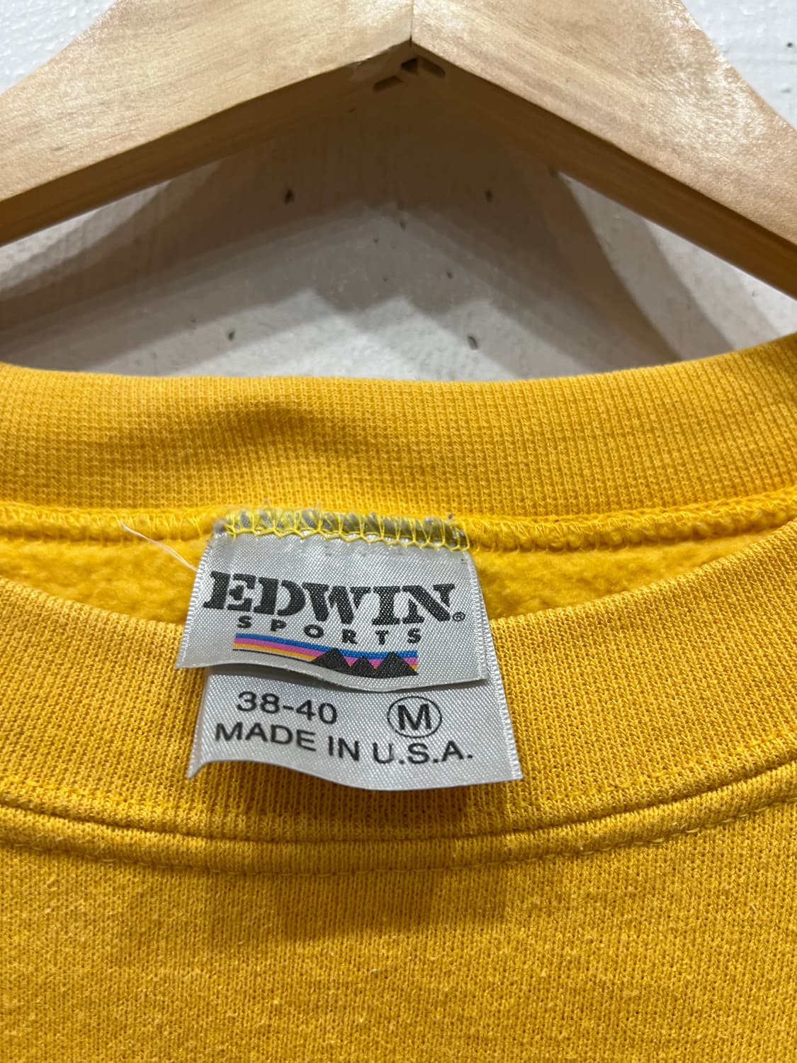 90s EDWIN 에드윈 프레피 맨투맨 스웻셔츠 Made in USA 상품이미지3