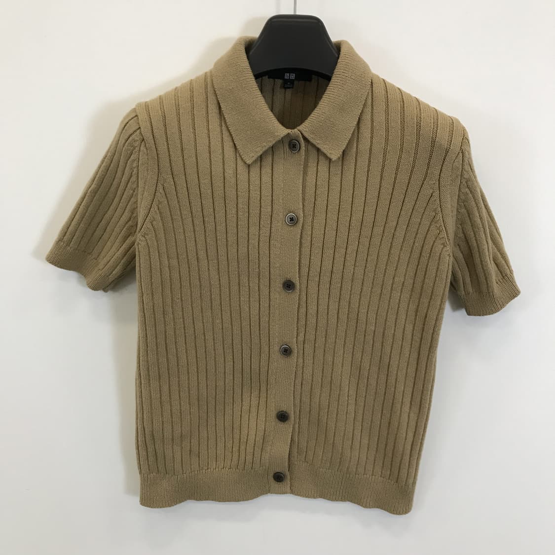 유니클로 립 폴로 숏 슬리브 가디건 [여성XL] 상품이미지1