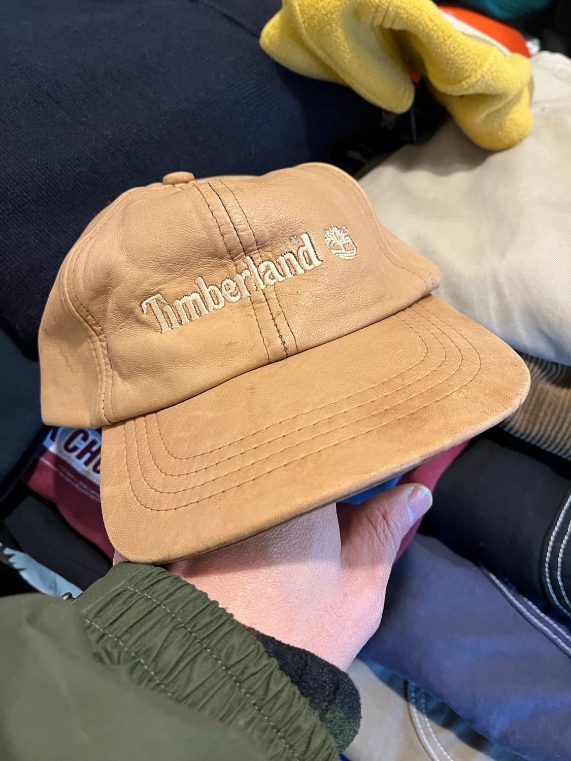 빈티지 90s 팀버랜드 레더 6-panel 상품이미지1