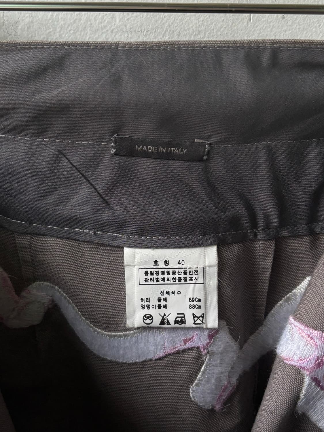 알렉산더 맥퀸 엠브로이드 리본 트라우저  상품이미지7