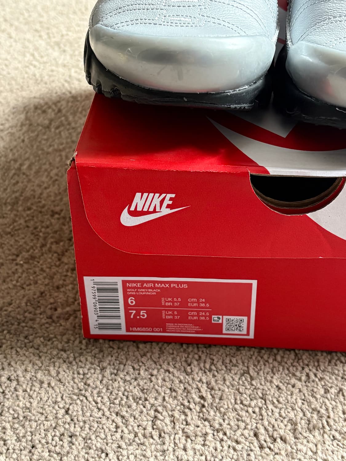 나이키 에어맥스 플러스 TNPO 울프그레이 상품이미지4