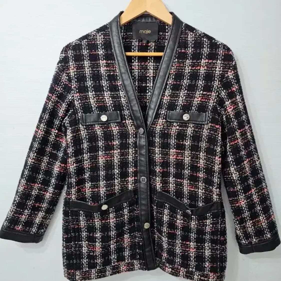 마쥬 트위드 자켓 블랙 ~55 상품이미지9