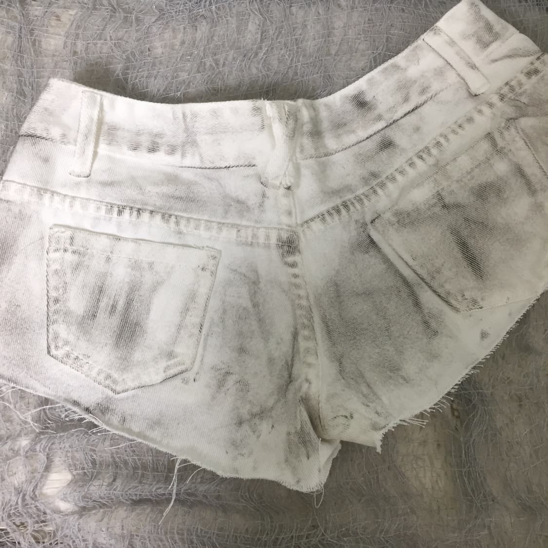 Grunge y2k stud detail shot pants 상품이미지7