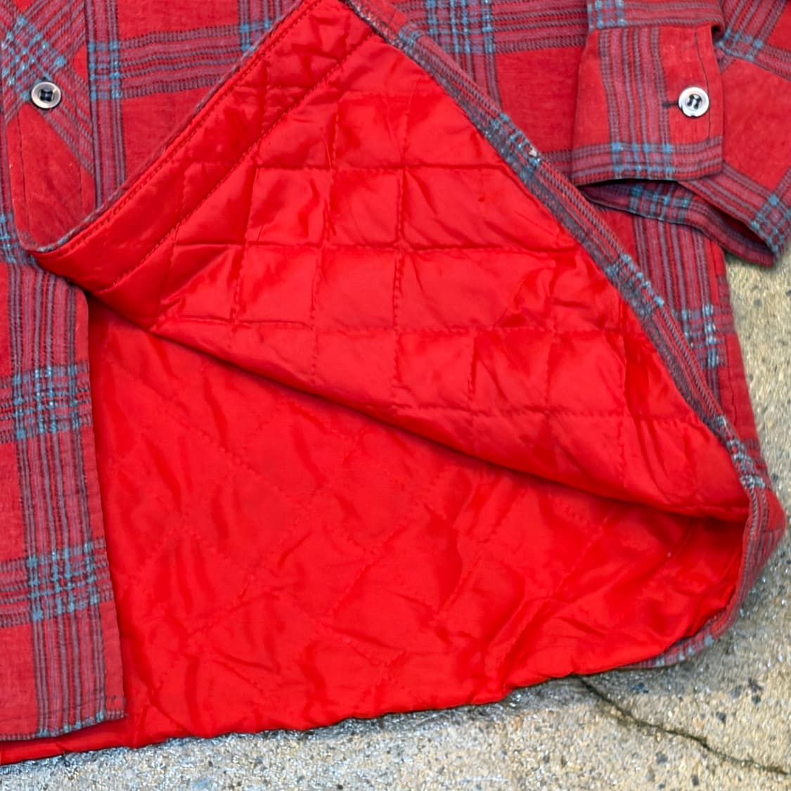 90s 미국 빈티지 에스티존스베이 패딩 체크셔츠 상품이미지6