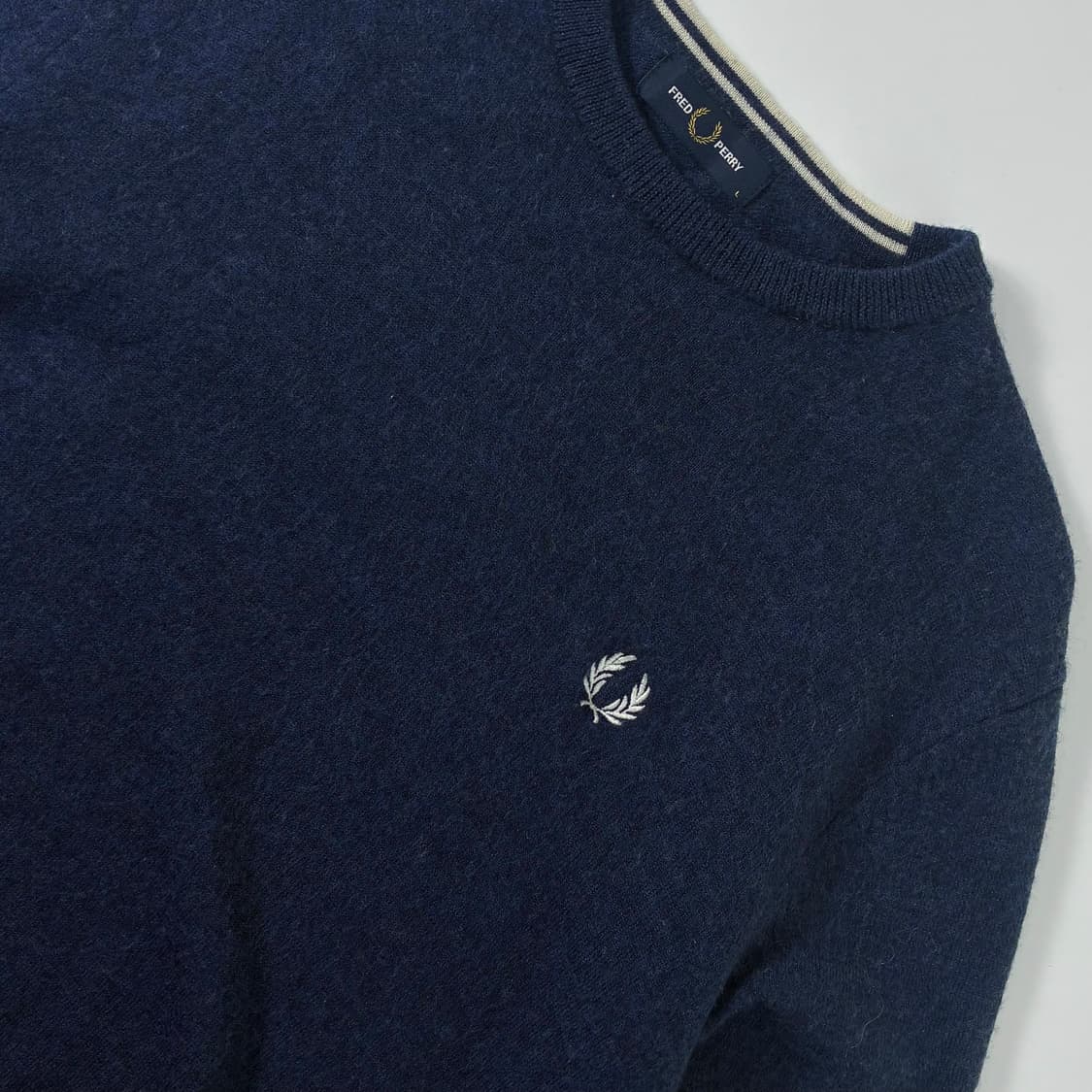 Fred perry  프레드페리 네이비 울 라운드 니트   상품이미지3