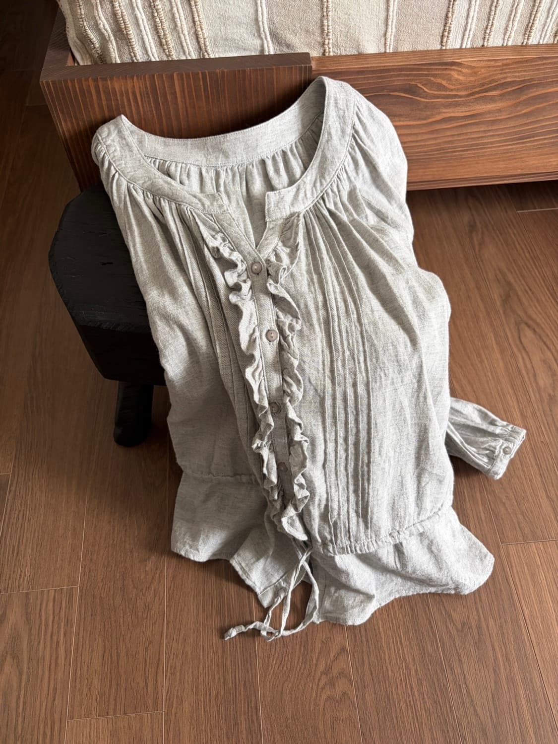 cotton frill blouse 상품이미지1