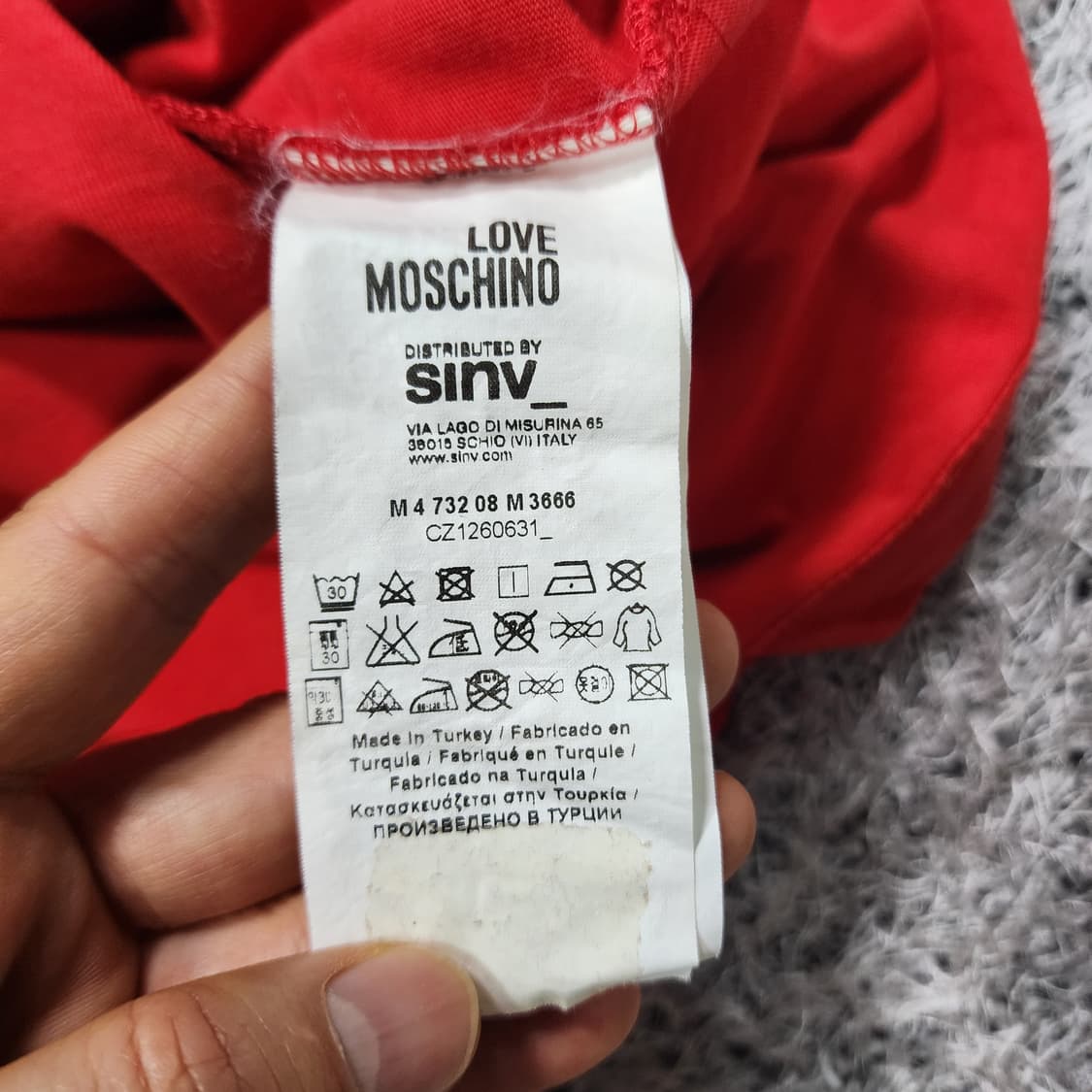 모스키노 반팔 티셔츠 S 상품이미지7