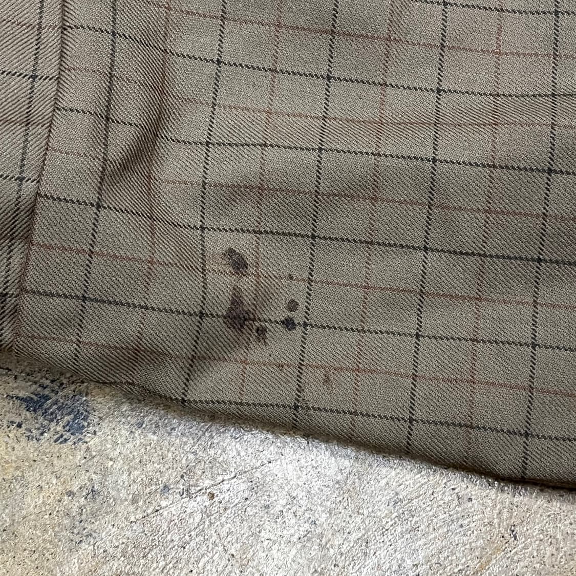 [정품/100] YSL 입생로랑 체크 패턴 양면 자켓 b18 상품이미지4