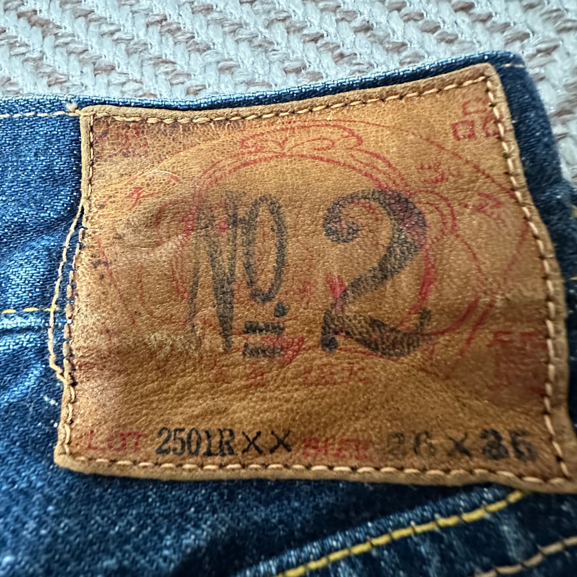 EVIS 90's 2501RXX selvage denim jeans 상품이미지5