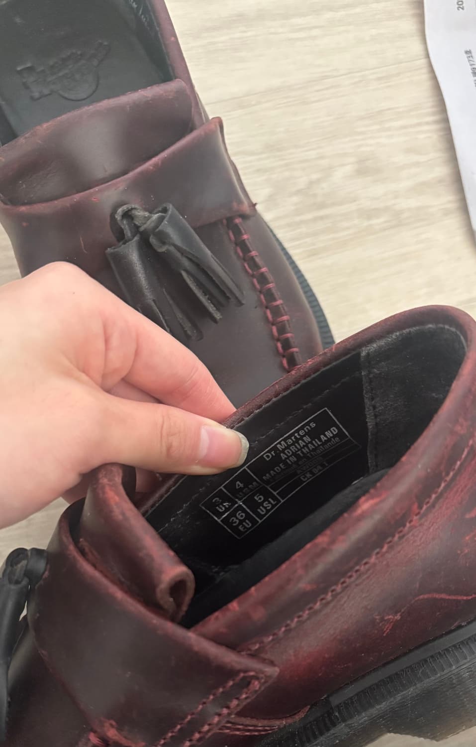 닥터마틴 아드리안 태슬 버건디 로퍼 230-235 상품이미지4