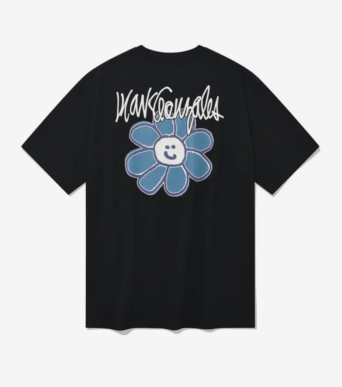 와릿이즌 플로리 로고 반팔 티셔츠 블랙 상품이미지1