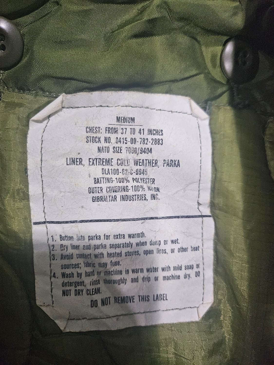 80s 미군오리지날 피쉬테일 개파카 M 상품이미지5