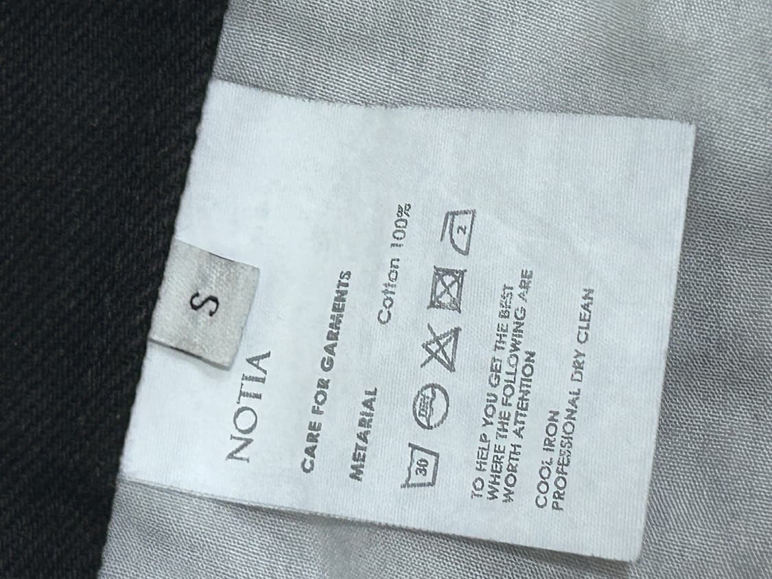 노티아 Notia 부츠컷 블랙 데님팬츠 청바지 S 상품이미지5