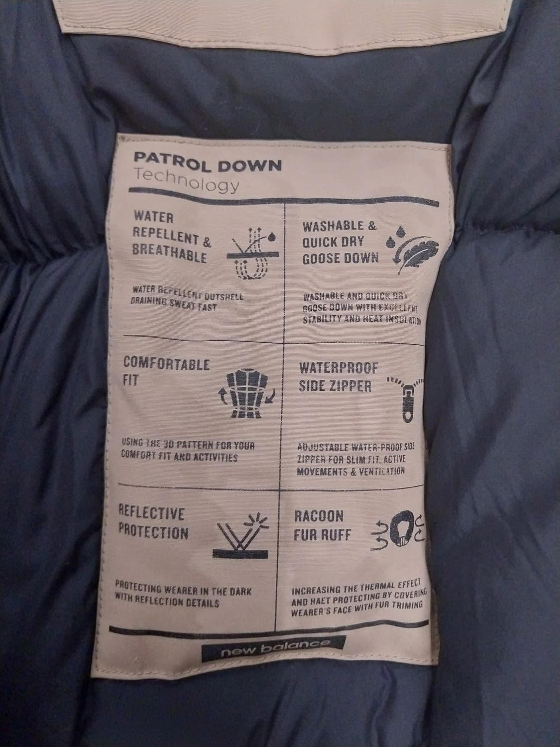 뉴발란스 패트롤 숏패딩 M 상품이미지4