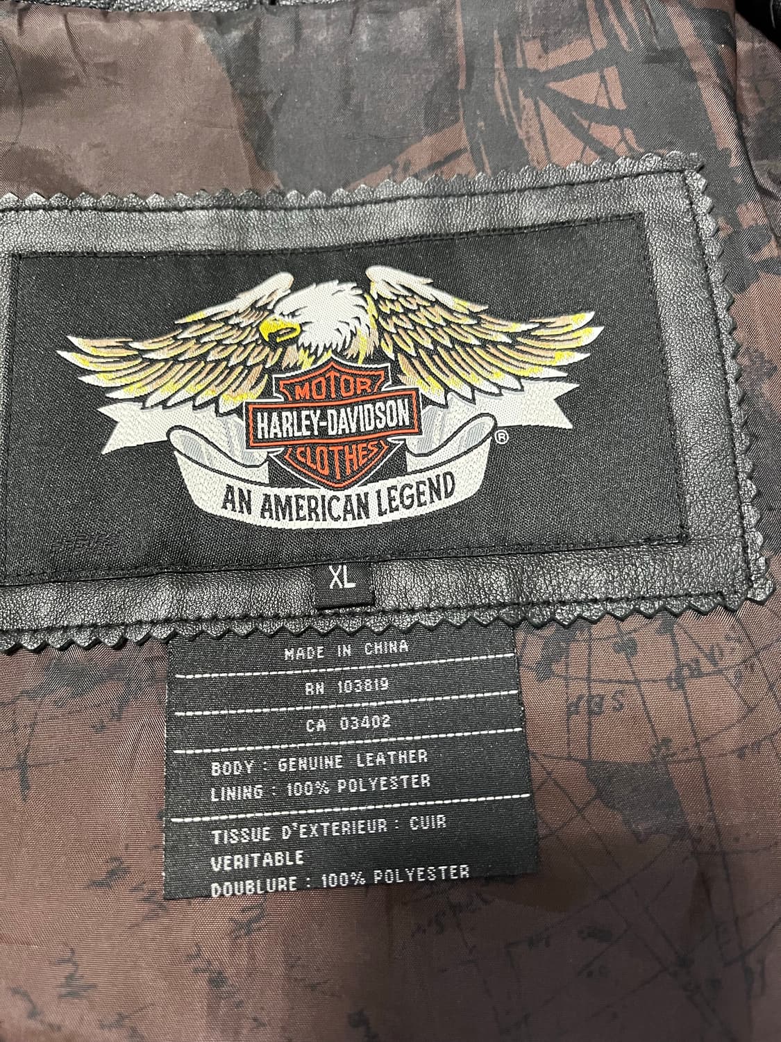 할리데이비슨 양가죽 미니멀라이더자켓 여성XL 상품이미지6