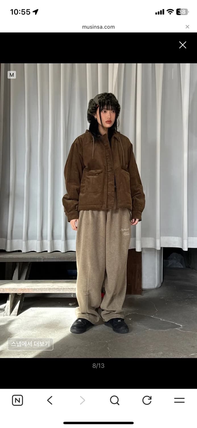 스컬프터 코듀로이 누빔자켓 L  상품이미지3