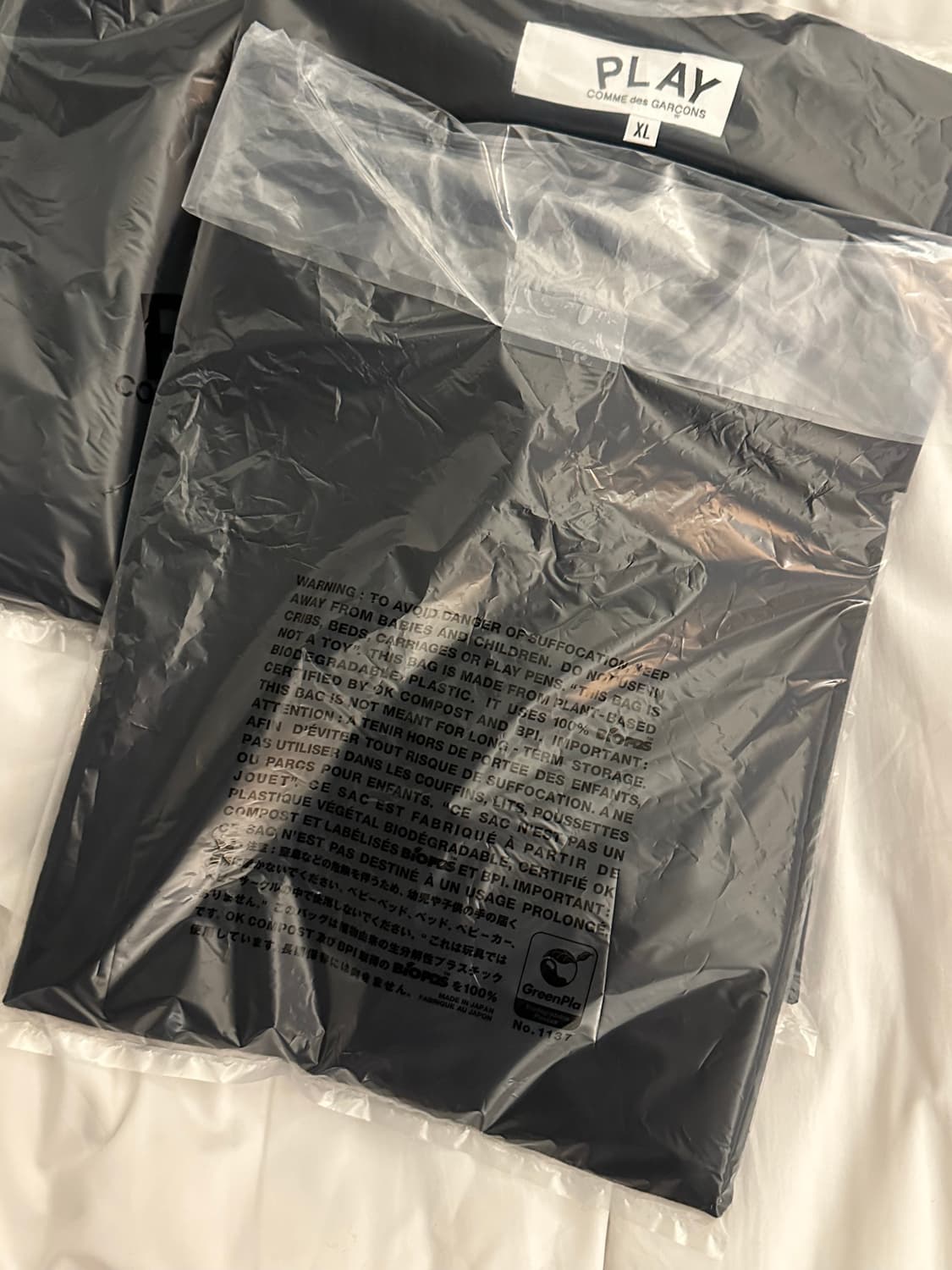 꼼데가르송 플레이 레드 티셔츠 블랙 상품이미지2