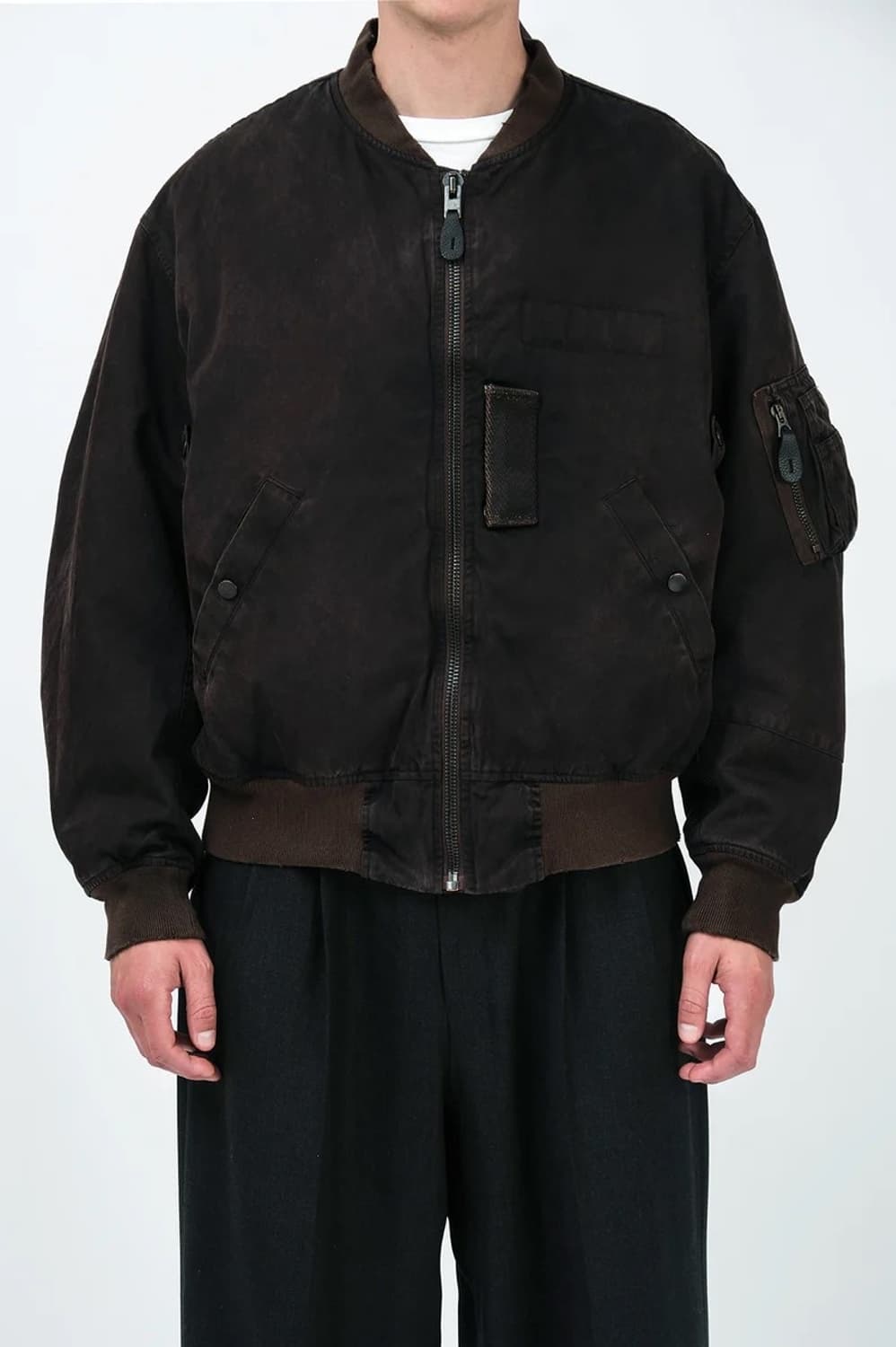 [3] A.PRESSE 빈티지 실크 라이트 B-15C 플라이트 자켓 상품이미지3