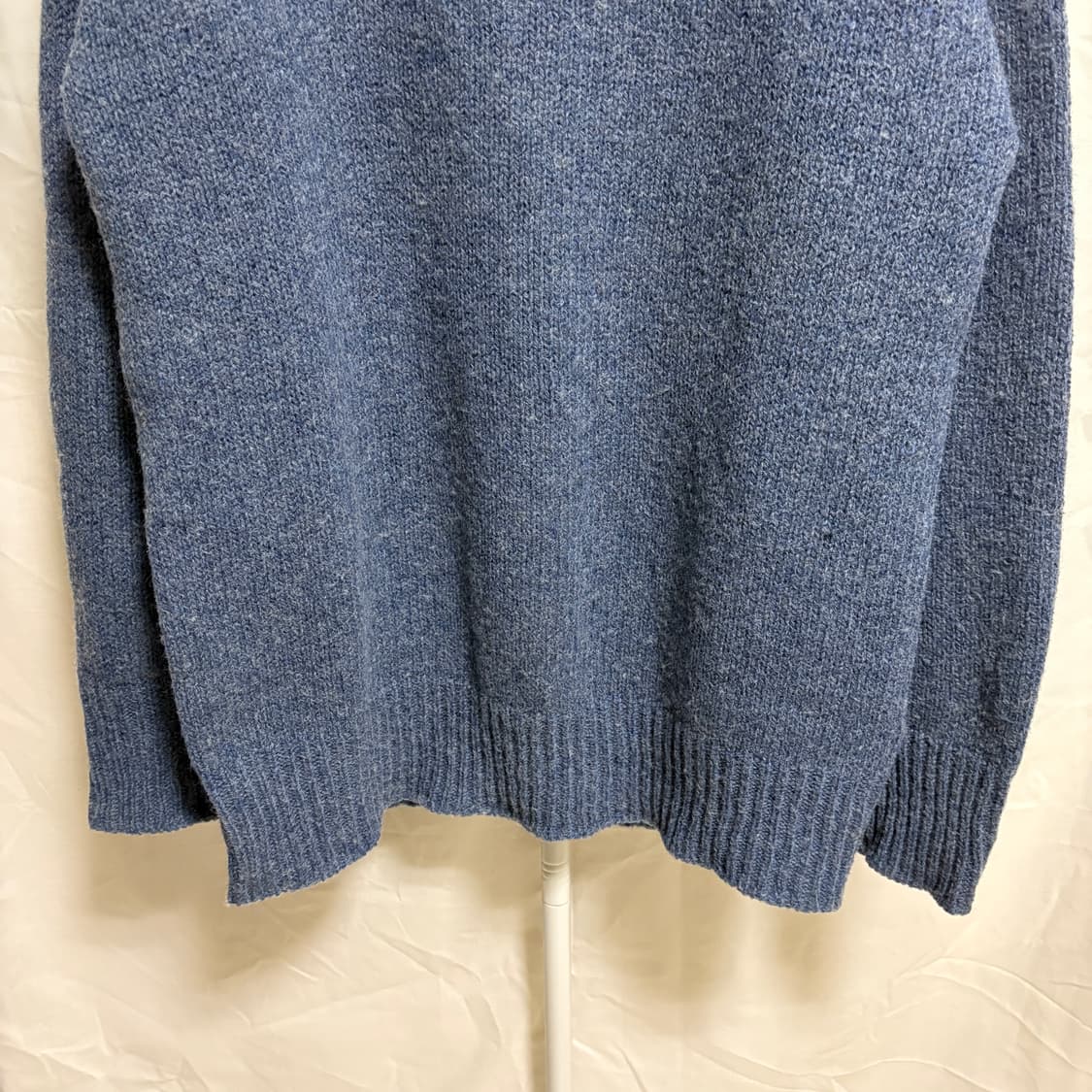 엘엘빈 Made in USA 울 라운드 니트 / 블루, L 상품이미지3