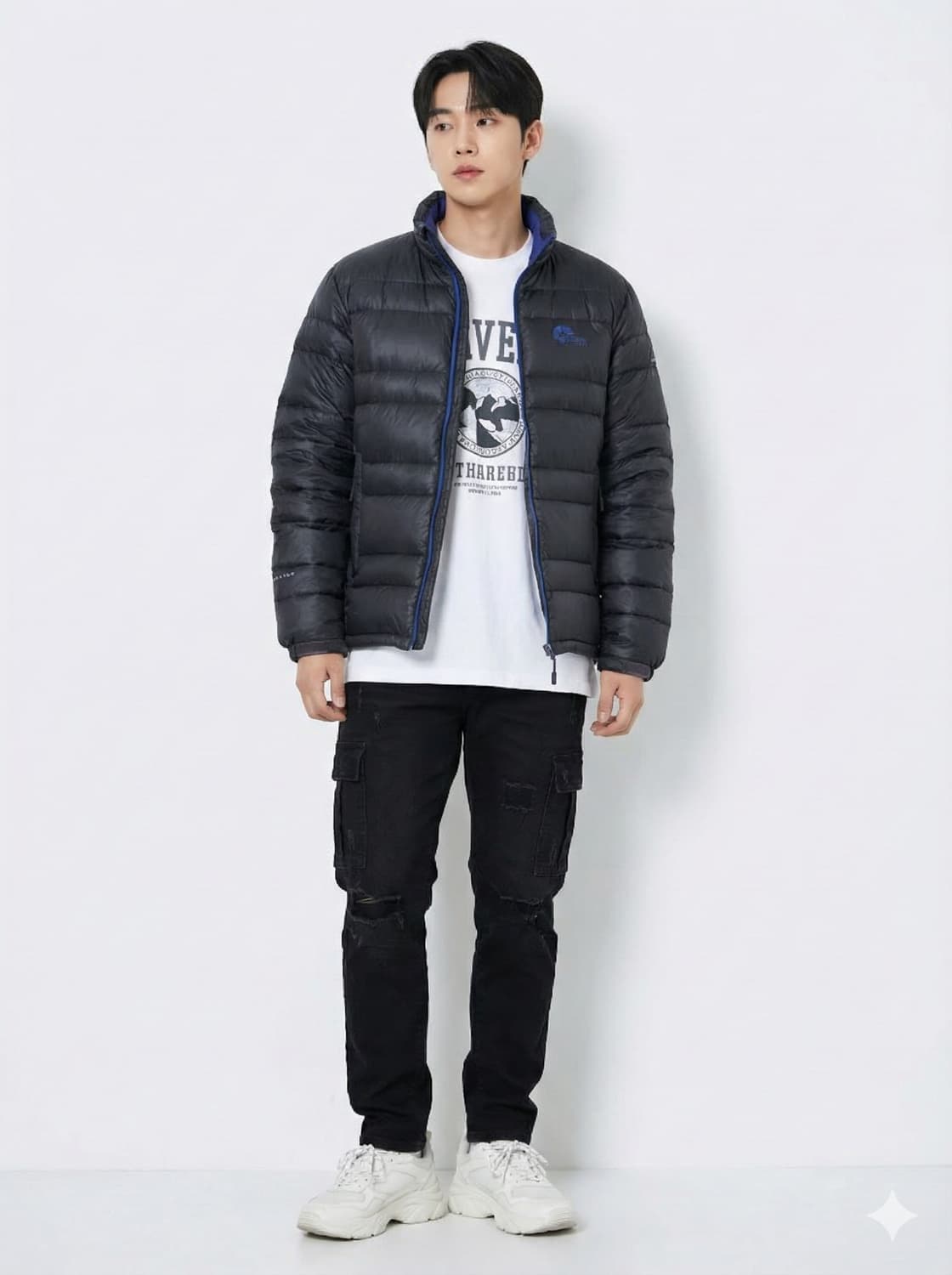 네파 블랙 구스다운 800필 경량패딩_M 상품이미지1