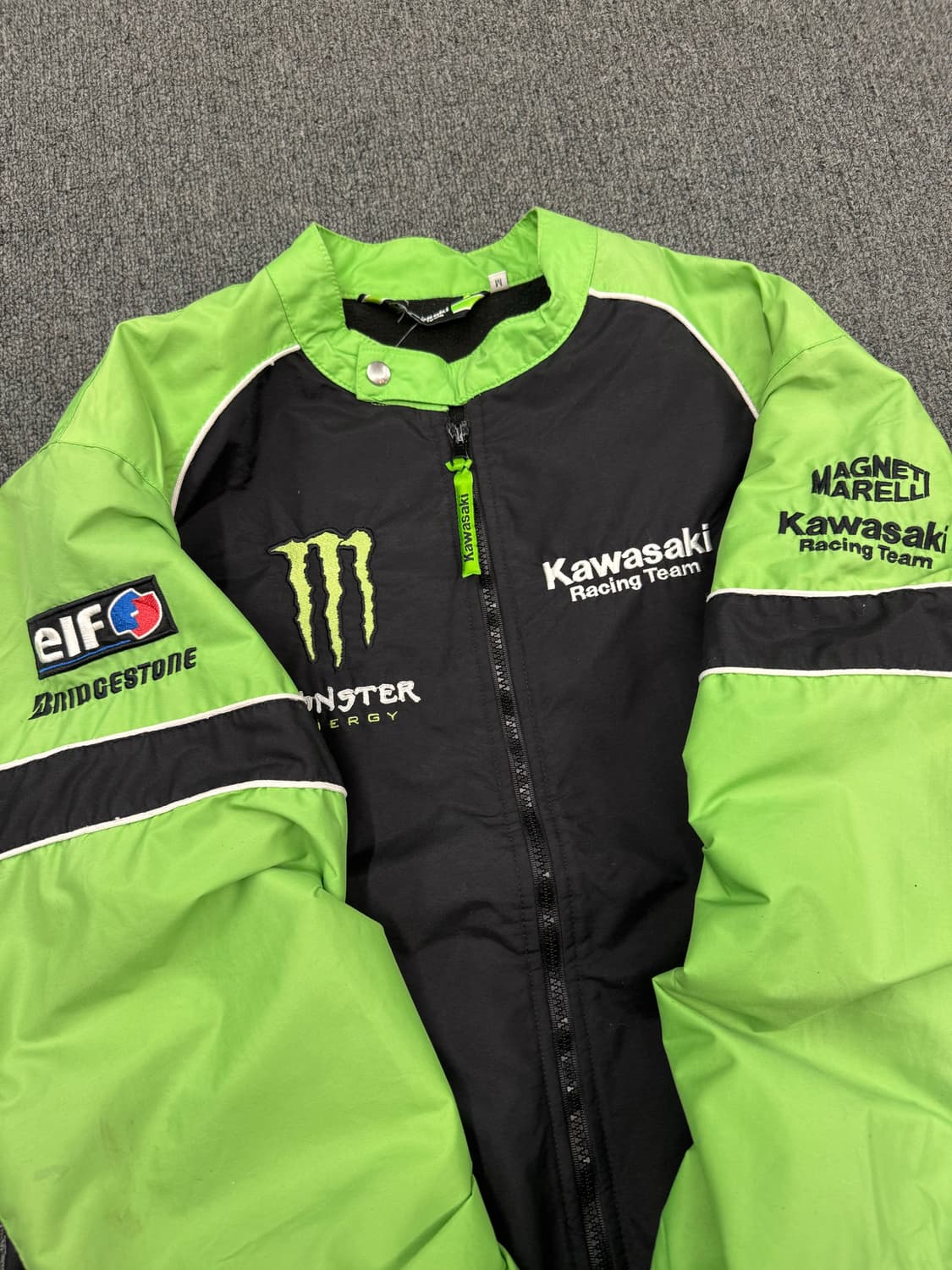 M)가와사키 빈티지 스포츠 바이커 봄버자켓 상품이미지6